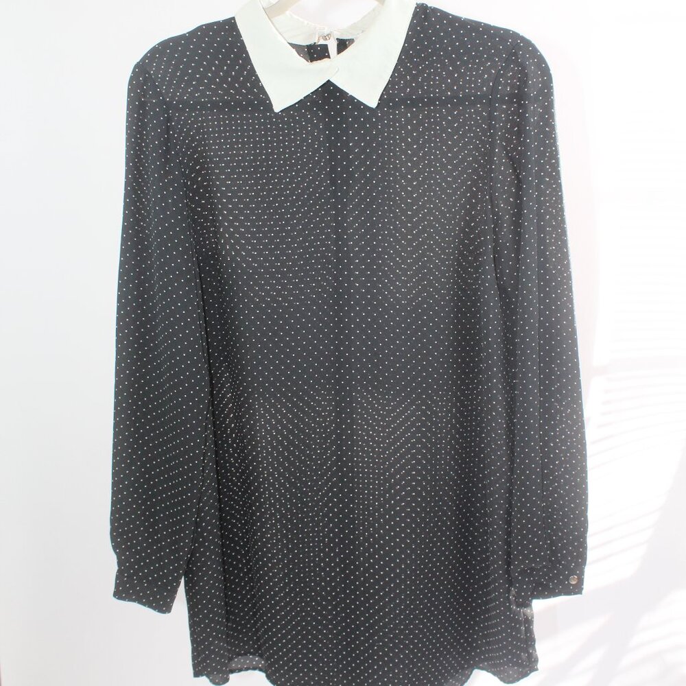 Koton Women's Medium Black/White Polka Dot Dress Size Medium
